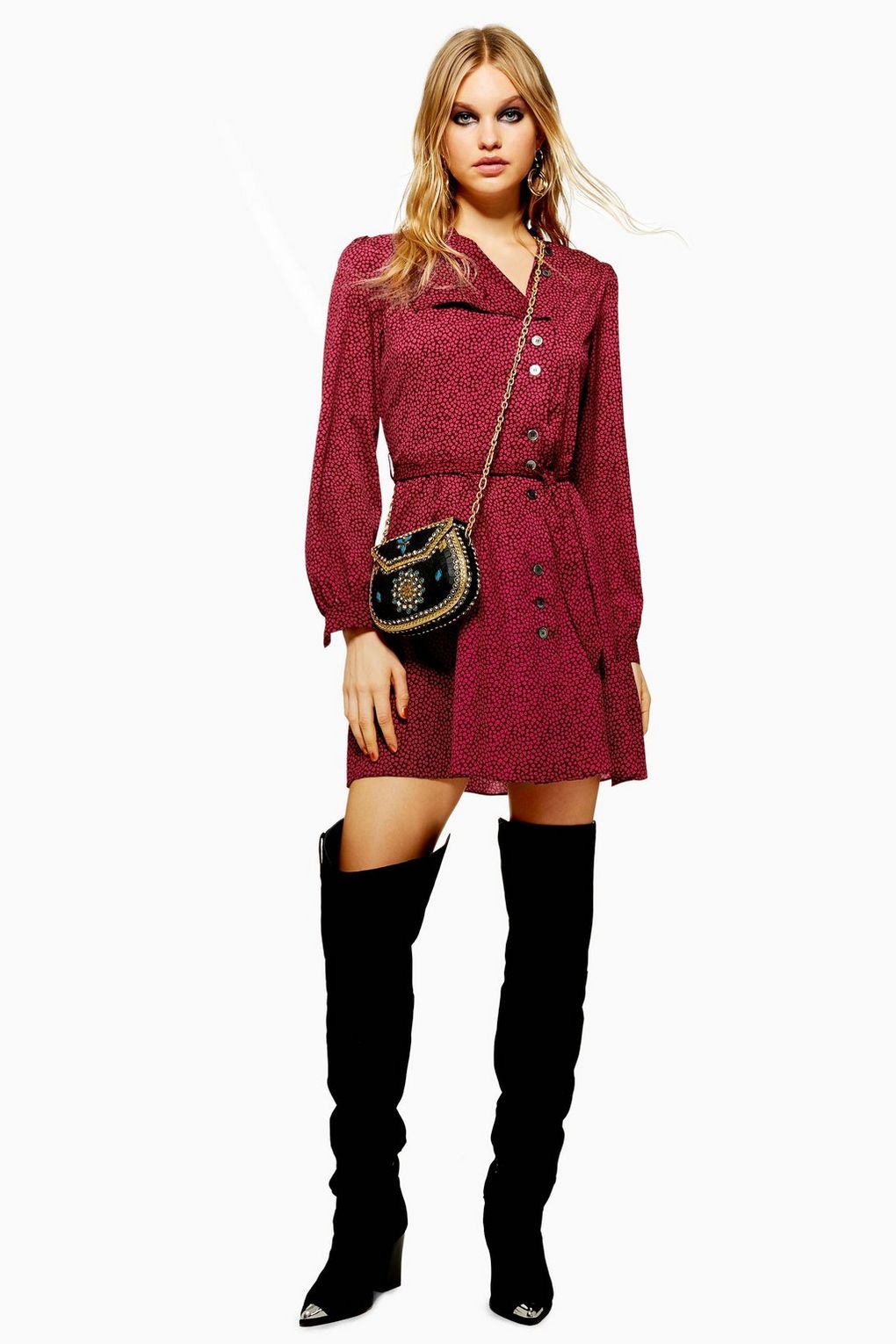 Ditsy Button Shirt Dress £45, Topshop – Styletto Mag